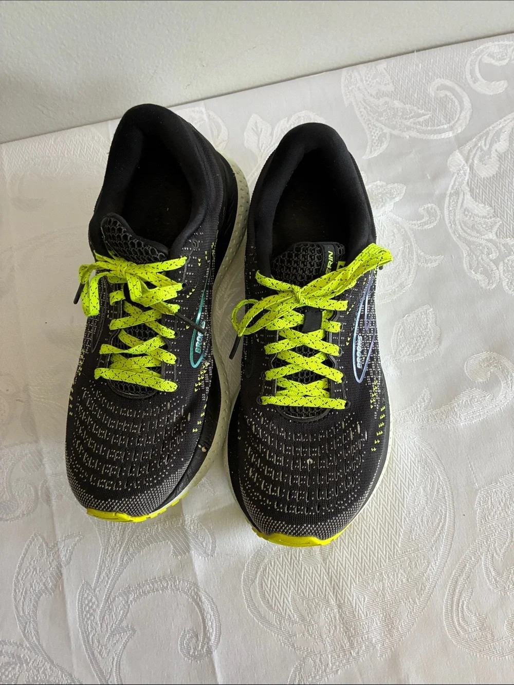 Brooks Black and Neon Yellow Women’s  Running Shoes
